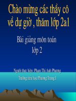 Toán 2 - Ôn tập phép cộng và phép trừ