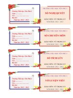 Mẫu nhãn vở đẹp