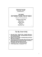 bài giảng hệ thống thông tin kế toán 1