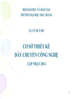 cơ sở thiết kế dây chuyền công nghiệp