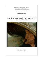 bài giảng thực hành chế tạo ngư cụ(đan - vá lưới đánh cá)
