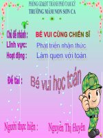 Nhận biết phía trái- phải, trước - sau