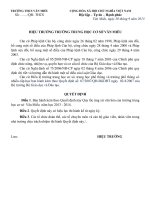 QUI TAC UNG XU TRONG NHA TRUONG