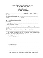 Mẫu xét kết nạp Đảng