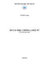 sổ tay hiệu chỉnh la bàn từ