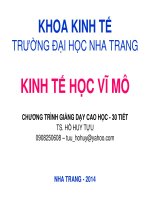 bài giảng kinh tế học vĩ mô