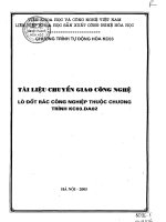 lò đốt rác công nghiệp thuộc chương trình cấp nhà nước kc03.da02