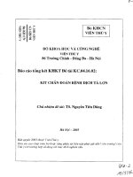 kit chẩn đoán bệnh dịch tả lợn