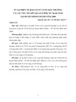 Tỷ lệ phết tế bào cổ tử cung bất thường và các yếu tố liên quan ở phụ nữ 18-60 tuổi tại huyện bình chánh năm 2008