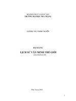 lịch sử văn minh thế giới