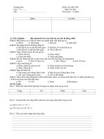 Đề kiểm tra 15 phút tư luận và trác nghiêm môn tin học 7 hki