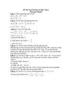 Đề thi khảo sát lần I năm học 2013-2014