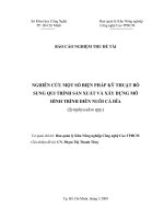 nghiên cứu một số biện pháp canh tác nhằm tăng năng suât và phẩm chất dứa cayenne trên đất phèn ngoại thành tp.hồ chí minh