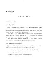 bài giảng toán chuyên đề II