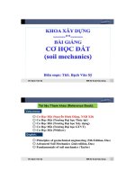 bài giảng cơ học đất