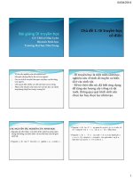 bài giảng di truyền học