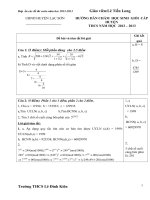 đáp án bộ đề thi casio cấp huyện thầy long