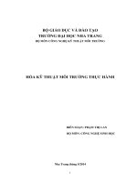 bài giảng hóa kỹ thuật môi trường thực hành