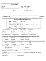 kiem tra tieng anh 1 tiet 8