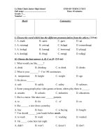 bài thi cuối kỳ