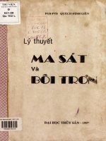 lý thuyết ma sát và bôi trơn