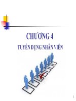 bài giảng môn quản trị nguồn nhân lực tuyển dụng nhân viên