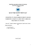 tiểu luận quản trị nguồn nhân lực ảnh hưởng của trách nhiệm xã hội của doanh nghiệp đến cam kết của nhân viên và hiệu quả hoạt động của tổ chức