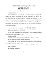 Đề thi khảo sát CL đầu năm 2013-2014