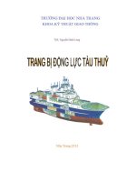 bài giảng trang bị động lực tàu thủy