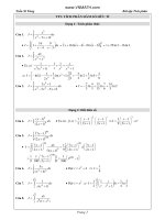 BT TÍCH PHÂN CÓ LỜI GIẢI