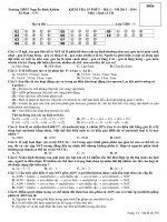 Kiểm tra 15 phut - Sinh 12 - K1