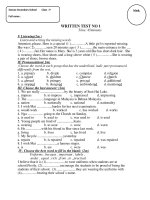 English 9  Test N-1 a