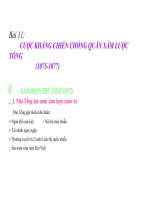 Bài 11: Cuộc kháng chiến chống quân xâm lược Tống (1075- 1077)