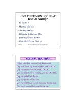 bài giảng luật doanh nghiệp