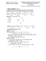 Đề thi khảo sát đầu năm học 2013 - 2014