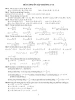 Ôn tập chương I, II đại số 10