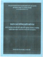 xây dựng cơ sở dữ liệu sử dụng năng lượng trên địa bàn tp.hcm