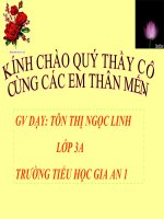 Luyện từ và câu - Lớp 3 - Tuần 7