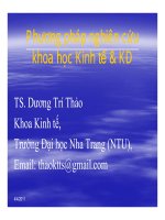 phương pháp nghiên cứu khoa học kinh tế và kinh doanh