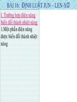 BÀI 16 ĐỊNH LUẬT JUN-LEN XƠ