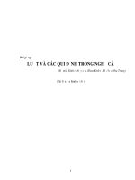 bài giảng luật thủy sản và các quy định trong nghề cá
