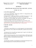 kế hoạch BDHS chưa đạt chuẩn KT_KN