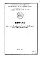 mô tả chi tiết giải pháp kỹ thuật lò đốt nhiệt phân của dự án kc03.da02