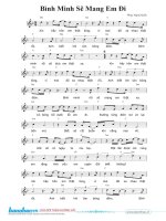 bình minh sẽ mang em đi