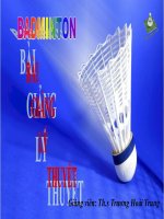 lý thuyết cầu lông