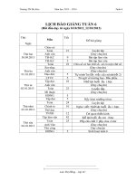 Kế hoạch daỵ học tuần 6