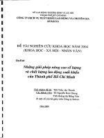 những giải pháp nâng cao số lượng và chất lượng lao động xuất khẩu của thành phồ hồ chí minh