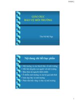 giáo dục bảo vệ môi trường