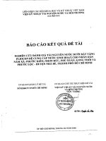 nghiên cứu đánh giá tài nguyên nước dưới đất tầng pliocen để cung cấp nước sinh hoạt cho nhân dân 5 xã - phước kiểng, nhơn đức, phú xuân, long thới, phước lộc, nhà bè tp.hcm