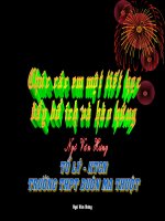 Bài 5: HÌNH CHIẾU TRỤC ĐO